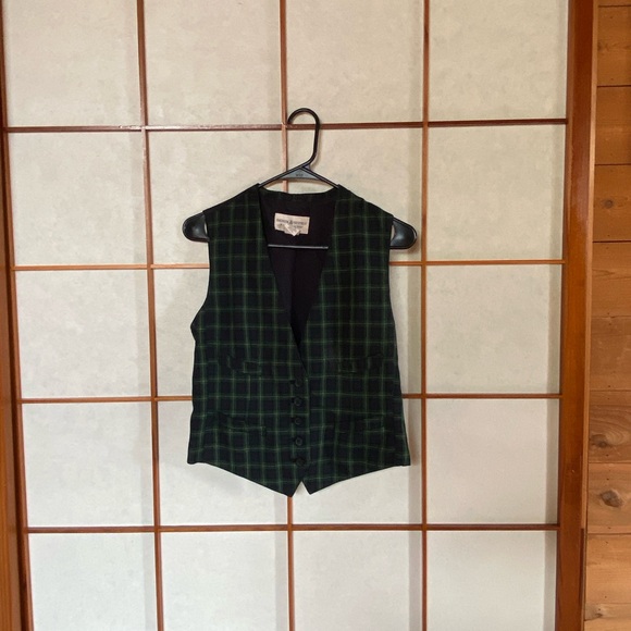 Ralph Lauren Denim Supply plaid fitted vest - Picture 3 of 6